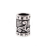 Triskele Beard Bead - Sterling Silver