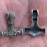 Hollow Back Mjölnir - Sterling Silver