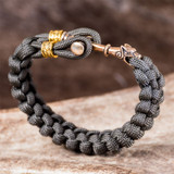 Viking Wolf Cross Bracelet - Bronze