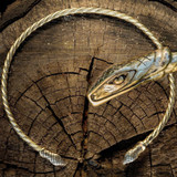 Snake Torc - Brass