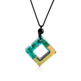 Handmade Wooden Pendant Necklace