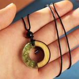 Handmade Wooden Pendant Necklace