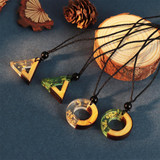 Handmade Wooden Pendant Necklace