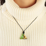 Handmade Wooden Pendant Necklace