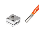 3D printer parts 3D Volcano hot end set heater block+NTC Thermistors  with DuPont head +nozzle pack for 1.75/3 mm