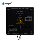 RepRap 3D Printer Parts PCB MK3 Heatbed + LED + Resistor + Cable + 100K ohm Thermistors 214*214*3mm Aluminum Heated Bed Diameter Like MK2B