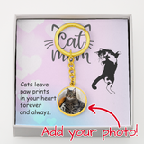 Personalized Cat Keychain Custom Photo & Engraving Gifts For Cat lovers