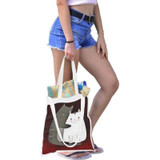Canvas Tote Bag Cute Gifts For Couples Gift For Cat Lovers Canvas Tote Bag Cute Gifts For Couples Gift For Cat Lovers