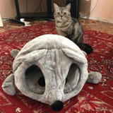 Cat Cave Bed Mouse Shape Cat House With Removable Cushion Waterproof Bottom Cat Cave Bed Mouse Shape Cat House With Removable Cushion Waterproof Bottom