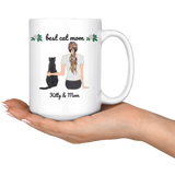 Personalized Cat Lover Mug Cat Name Mom Name Gifts For Cat Lovers