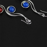 Handmade Musical Note Dangle Silver Earrings
