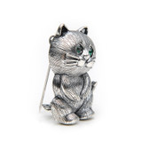 Silver Cat Brooch
