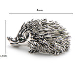 Silver Hedgehog Brooch