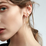 Triangle Double Sided Earrings