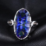 Luxury Mystic Topaz Silver Ring Luxury Mystic Topaz Silver Ring