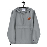 B  Bitcoin Splash Embroidered Champion Packable Jacket