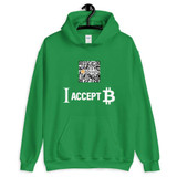 I accept Bitcoin Hoodie with Custom QR