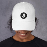 BTC Bitcoin Black/White Hat