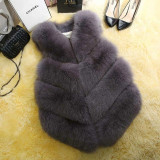 2020 New Fashion Faux Fur Coat Winter Coat Women Waist Coat Fur Gilet Women's Fur Jacket Fur Vest For Ladies