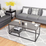 2-Tier Coffee Cocktail Accent End Table
