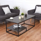 2-Tier Coffee Cocktail Accent End Table