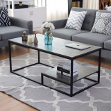 2-Tier Coffee Cocktail Accent End Table