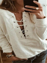 Women's Stylish Long Sleeved Sweatshirt