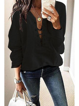 Women's Stylish Long Sleeved Sweatshirt