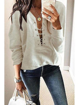Women's Stylish Long Sleeved Sweatshirt
