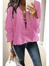 Women's Stylish Long Sleeved Sweatshirt