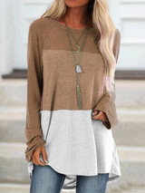 Womens Loose Round Neck T Shirt