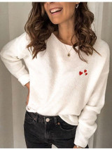 Women's  Round Collar Loose Sweater