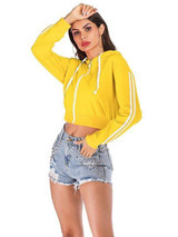 Women Cropped Hoodie Sweatshirt