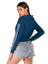 Women Cropped Hoodie Sweatshirt