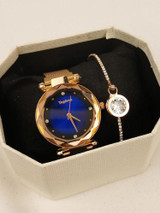 Women Quartz Watch With Bracelets Set