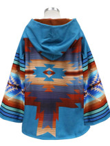 Long-sleeved Printed Woolen Coat