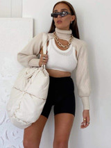 Women's Turtle Neck Knitted Sweater