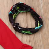 Christmas Kid Girl 3Pcs Set - Tunic, Pants and Headband