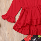 Christmas Kid Girl 3Pcs Set - Tunic, Pants and Headband