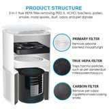 Desktop Air Purifier with True Hepa Filter