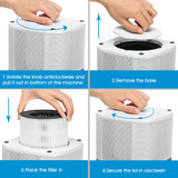 Desktop Air Purifier with True Hepa Filter