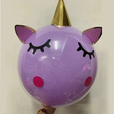 18inch Unicorn Balloon Sticker Transparent Balloons Unicorn Birthday Party Decoration Baby Shower Supplies Baloons Balons