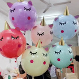 18inch Unicorn Balloon Sticker Transparent Balloons Unicorn Birthday Party Decoration Baby Shower Supplies Baloons Balons