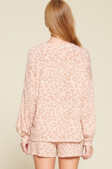 Wild Leopard Loungewear Set - Pink