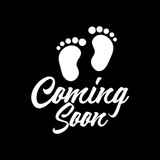 Black-coming Soon Maternity T-shirt