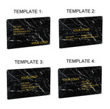 Nero Marquina Marble Business Cards  Auto renew