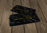 Nero Marquina Marble Business Cards  Auto renew