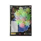 50pcs 3D Snowflake Luminous Wall Sticker Fluorescent Glow In The Dark Wall Decal For Homw Kids Room Bedroom Christmas Decor