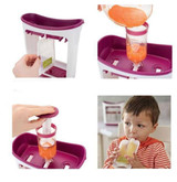 Homemade Baby Food Pouches Station