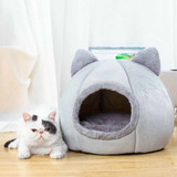 Cozy Plush Cat Cave